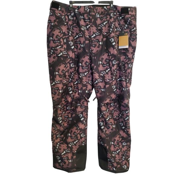 THE NORTH FACE Women's Freedom Insulated Fawn Grey Snake Snow Pants Size 3XL NWT - Picture 2 of 7